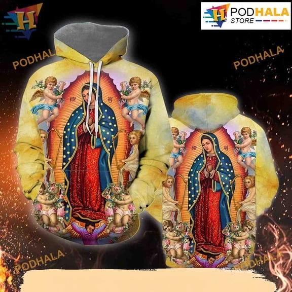 Our Lady Of Guadalupe 3D Funny Hoodie Christmas, Xmas Gifts