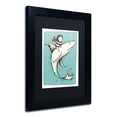 thumbnail image 3 of Carla Martell 'Fish Boy' Black Matted Framed Art, 3 of 5