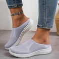 thumbnail image 2 of ibiyuan Orthopedic Walking Shoes for Women Adjustable Upper Walking Shoes Women Knit Upper Embroidery Non- Sole Casual Sneakers for Women Soft Hands-Free Platform Mary Janes Soft Shoes, 2 of 9