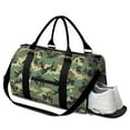thumbnail image 2 of Camo Mens Gym Tote Duffle Bag with Wet Pocket & Shoe Compartment, Travel Duffel Bag Overnight Weekender Hospital Tote Girls Workout Carry on Bag with Luggage Sleeve, 2 of 6