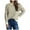 Beige-Sweaters, variant on AGWOLF Womens Mock Neck Sweaters Striped Ribbed Knit Pullover Lightweight Long Sleeve Jumper Tops