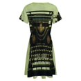 thumbnail image 5 of VINTAGE TYPEWRITER Pop Art Short Sleeve Dress Women Summer Evening Dresses Ladies Sundress, 5 of 7