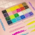thumbnail image 4 of 20000PCS 24 Color Resin Rhinestones w B7000 Jewelry Glue for Bedazzling Crafting 3mm 4mm Flatback Crystal Stones Rainbow Colorful Gems Diamonds Crystals for Nails Face Makeup Tumblers Crafts, 4 of 10