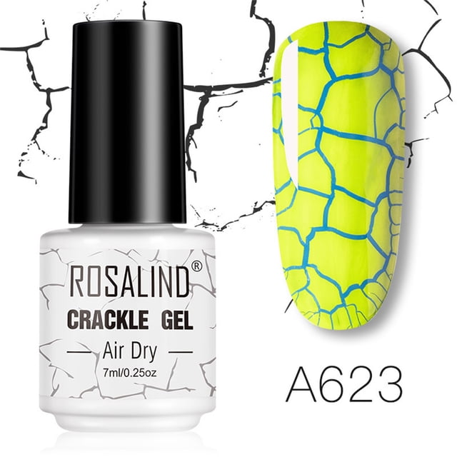 RKSTN Gel Vernis à Ongles Vernis à Ongles ROSALIND Colle Craquelée Colle Éclat Ensemble Vernis à Ongles Colle Craquelée 7 ml Vernis à Ongles Séchage Rapide