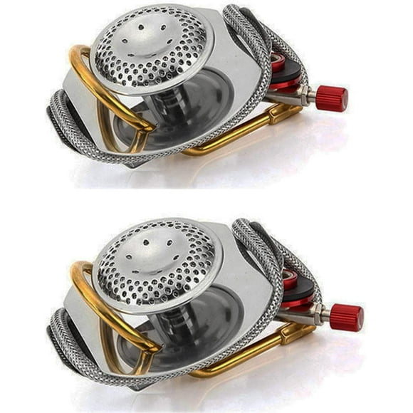 2pcs Gas Burner For Trangia Gas Burner, Camping Gas Stove System Adapt Gas Conversion for Trangia stove GS2000 CE Approved for most alcohol furnaces with alcohol