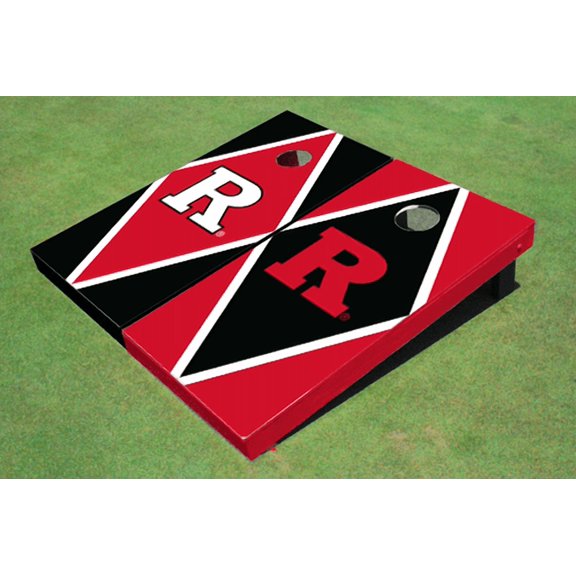 Rutgers University Alternating Diamond Cornhole Boards