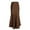 Brown, variant on LYMAYTER Women Fishtail Skirts High Waist Wrap Maxi Skirt Elegant Satin A Line Length Skirts S-XL