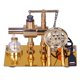 thumbnail image 1 of Motor de motor de motor de aire caliente generador de electricidad con bombilla led de seis Puntas de seis Puntas Flywheel Ciencias Educativas Experno de, 1 of 6