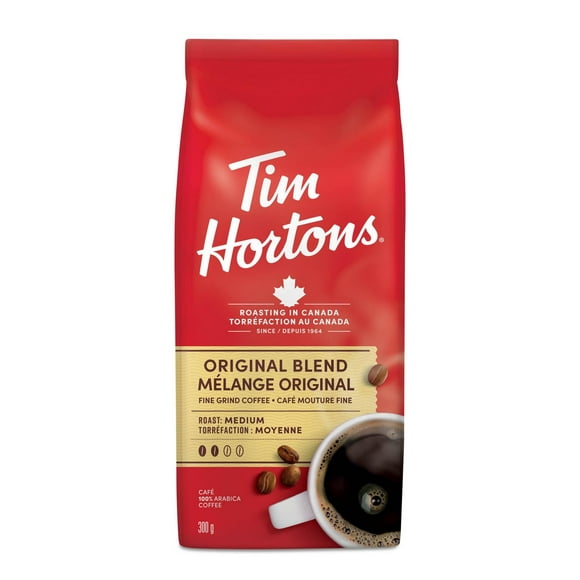 Tim Hortons Original Blend Fine Grind Coffee, 300 g