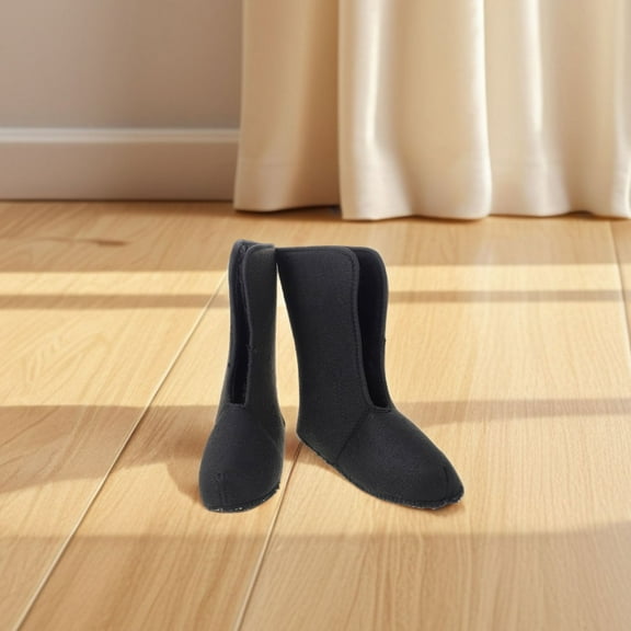 NIAIZEK 1 Pair Black Thermal Boot Liners, Warm Insulated Soft Inserts for Snow Boots, Comfortable Hiking Footwear Accessories