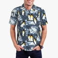 thumbnail image 1 of Balery Penguin Arctic Adventure Camisa Polo de Hombre con Estampado, de Manga Corta y Tejido Medio, Camisa Tipo Golf Polo-X-Large, 1 of 6