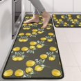 thumbnail image 2 of Kitchen Rugs Sets Of 2,Yellow Lemon Fruit Flowers Anti Fatigue Kitchen Mat Rugs Non Slip Washable,Decorative Kitchen Floor Mats for Kitchen,Sink,Laundry,17"x47"+17"x47", 2 of 5