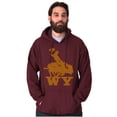 thumbnail image 5 of Wyoming Western Rodeo Rider WY Hoodie Sweatshirt Women Men Brisco Brands X, 5 of 6