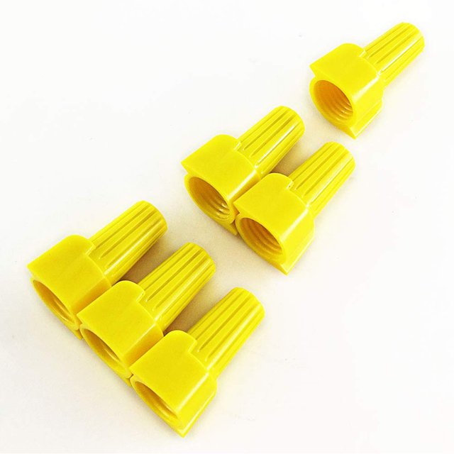 Twist Type Wire Connector Wire Nuts AWG 1810 Winged UL Listed Yellow