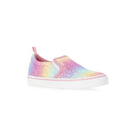 Wonder Nation Little and Big Girls Casual Slip On Sneakers