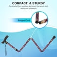 thumbnail image 6 of SupreGear Lightweight Folding Aluminum Walking Cane, T-Handle for Adults and Seniors, Floral Purple, 6 of 8