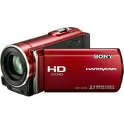 Sony Handycam HDR-CX150 Digital Camcorder, 2.7" LCD Touchscreen, 1/4" CMOS, Red