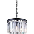 thumbnail image 1 of Pendant Lamp SYDNEY 3-Light Mocha Brown Silver Shade Gray Crystal Royal  EL-3359, 1 of 1