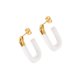 thumbnail image 1 of Jumpingount 1 par de pendientes para mujer, pendientes decorativos a la moda, joyería informal para fiesta, compromiso, vacaciones, decoración de Ropa, zapatos y accesorios Miscelánea Blanco Jumpingount AP017350-04, 1 of 6