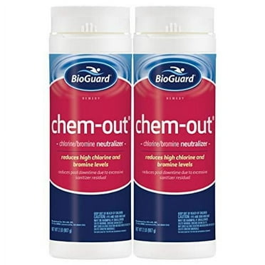BioGuard Chem-Out Neutralizing Swimming Pool Stain Remover, 2 lbs, (2 Pack)