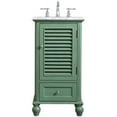 thumbnail image 4 of Elegant Decor Rhodes 19" Single Marble Top Bathroom Vanity in Vintage Mint, 4 of 16