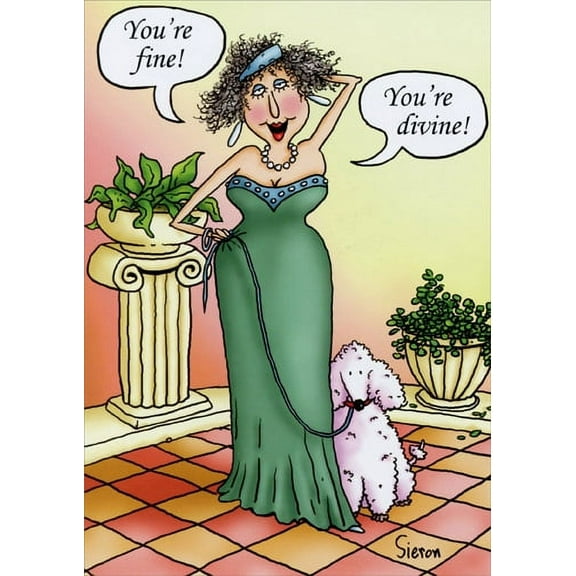 Oatmeal Studios You're Fine You're Divine 60th Birthday Card