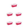 thumbnail image 3 of Guardoinrt Sealed Preservation Box Food Fresh And Secure With Silicone Lunch Container red 1200ml 5Set, 3 of 6