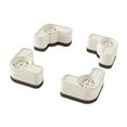 thumbnail image 2 of jifeng 4 Pieces Anti Vibration Pads Compact Avoids Moving Non Slip Support Feet Mat White, 2 of 9