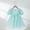 Blue, variant on JUSLIO Dresses for Girls Beach Dresses Puff Crew Neck Short Sleeve Casual Dress Size 2 Y