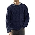 thumbnail image 1 of TIMIFIS Chandail Col Rond pour Hommes Doux Décontracté Classique avec Tricot Côtelé - Automne/hiver, 1 of 2