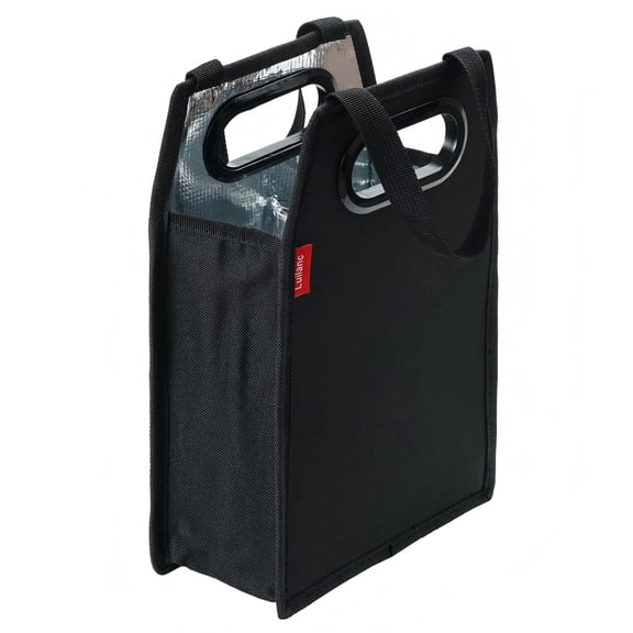 Collapsible 2 Bottle Storage Box Reusable Portable Wine Carrier Case for Tote Bag, Moving, Vacation Bottle Caddy