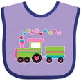 thumbnail image 3 of Inktastic Valentine Heart Train Boys or Girls Baby Bib, 3 of 4