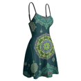 thumbnail image 4 of Exquisite Mandala Floral Pattern Slip Dress Dresses For Woman Fairy Dress, 4 of 6