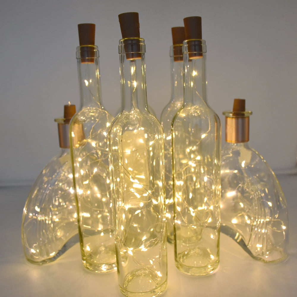 10/20 LED Bottle Fairy String Lights Battery Cork Shape Buy 5 Get 5 Free,add 10 