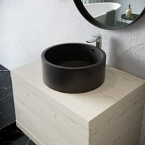 Monaco 16.5” Round Vessel Sink in Matte Black