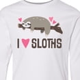 thumbnail image 4 of Inktastic I Love Sloths Long Sleeve Youth T-Shirt, 4 of 5