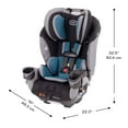 thumbnail image 5 of Evenflo EveryFit/All4One 3-in-1 Convertible Car Seat w/Quick Clean Cover (Reefs Green), 5 of 25