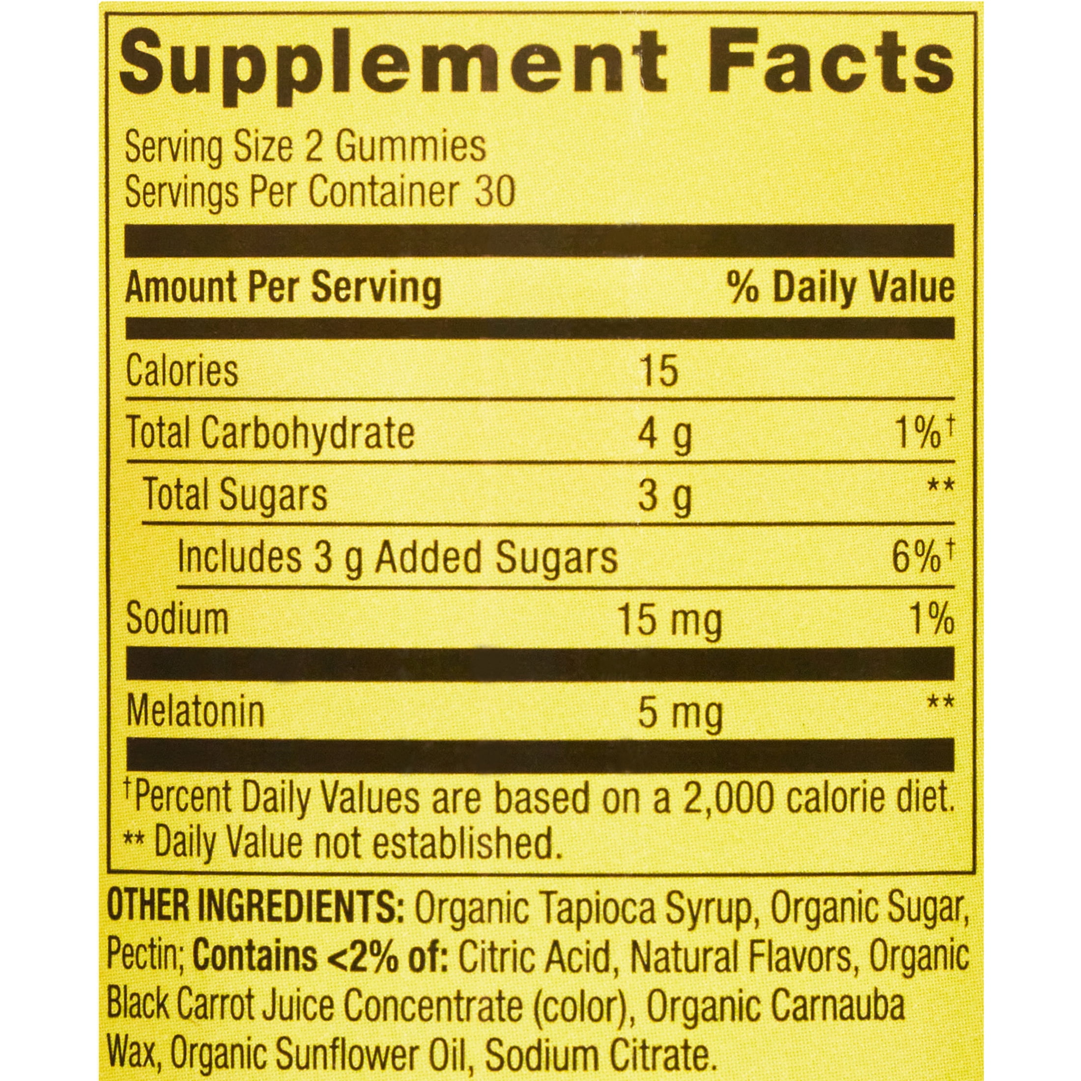 Spring Valley Melatonin Pectin Dietary Supplement Gummies, Strawberry, 5 mg, 60 Count
