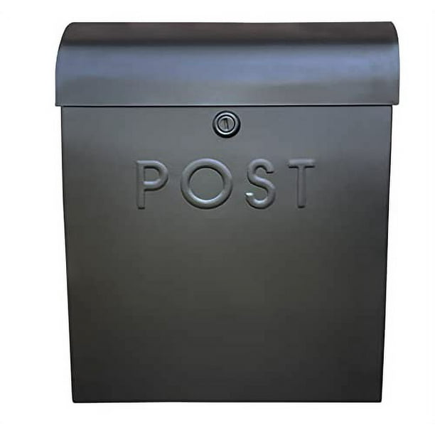 NACH Sylvia Modern Locking Mailbox, Euro Post Wall Mount Mailboxes for