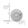 thumbnail image 4 of FB Jewels 14K White Gold Moving 1/3 Carat Diamond Circle Pendant Pendant Slide, 4 of 4