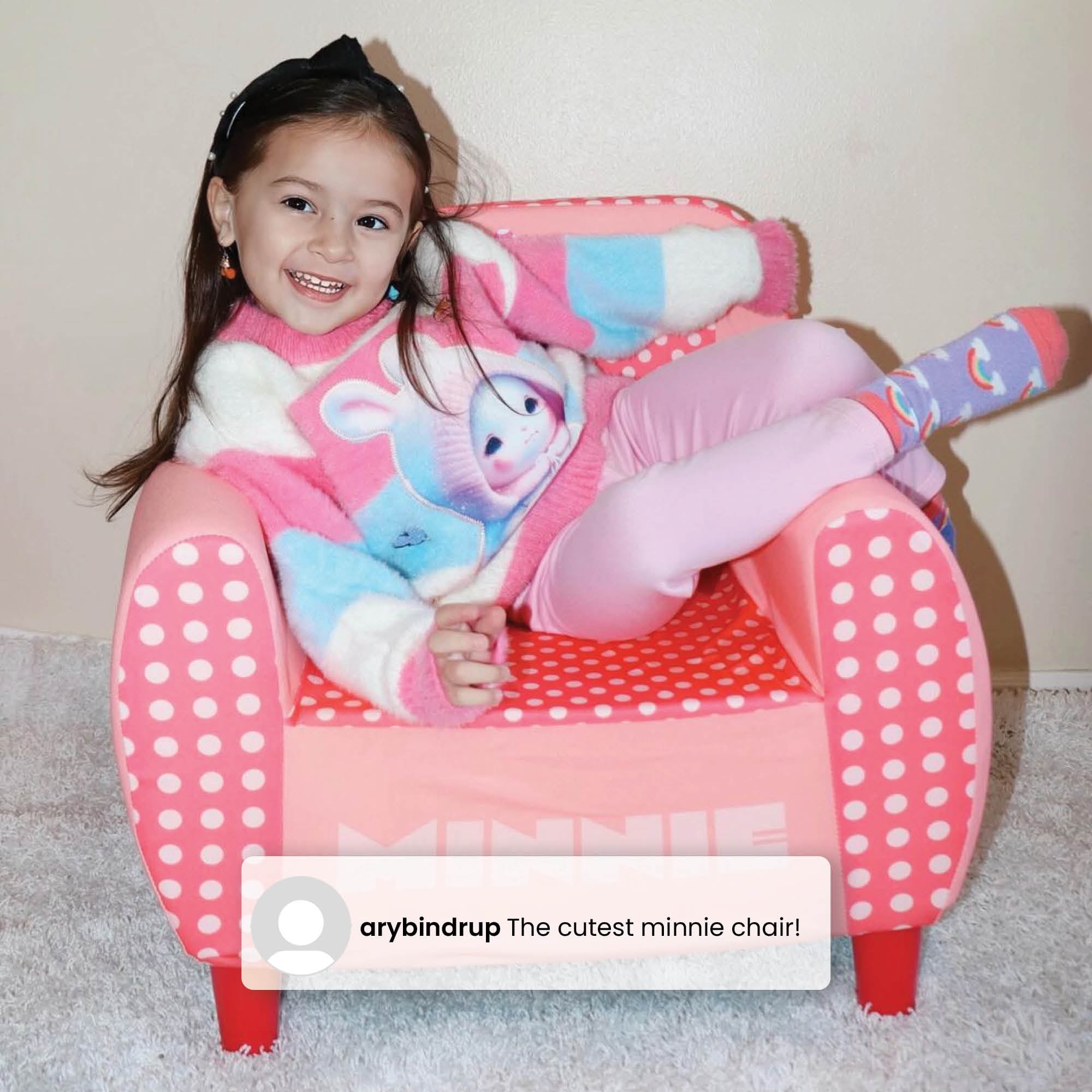 Disney Minnie Mouse Foam Chair by Delta Children, Pink
