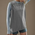 thumbnail image 3 of fatyb Womens Oversized Tank Tops with Pockets Casual Sleeveless Crewneck Plain Summer Loose T Shirts, 3 of 6