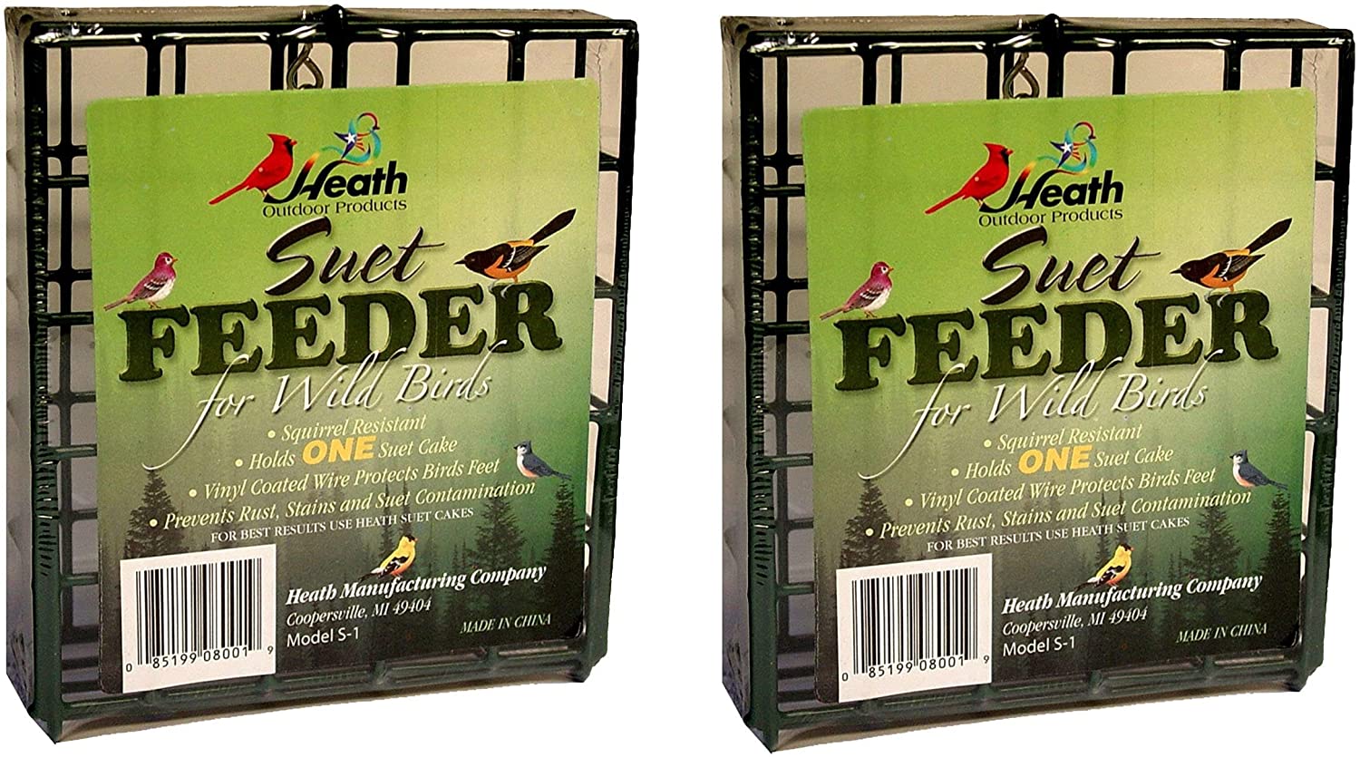 Heath Outdoor Products S18 Single Hanging Suet Feeder