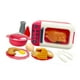 thumbnail image 2 of 17 piezas de juguetes para niños, juego de simulación, horno microondas, juego de cocina, utensilios de cocina Rojo, 2 of 9