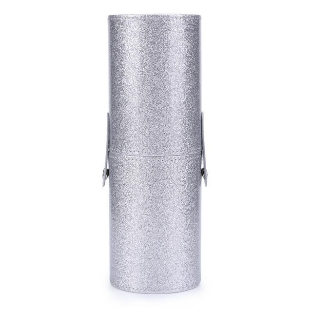Ygjytge Caja De Almacenamiento De Cosméticos De Cuero Pu Portátil Maquillaje Pen Brush Cup (L Silver) Ygjytge Para estrenar