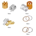 thumbnail image 2 of Anillos Trenzados Para El Cabello Dreadlock Pinzas Para El Cabello De Tres Capas Decoración De Bucles Para Mujeres Y Niñas 110 Uds. Vogacara CE002564-00, 2 of 7