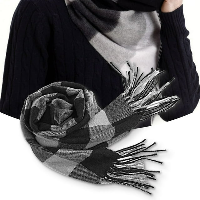 Men Scarf Thermal Windproof Trendy Washable Anti-pilling Men Winter Scarf