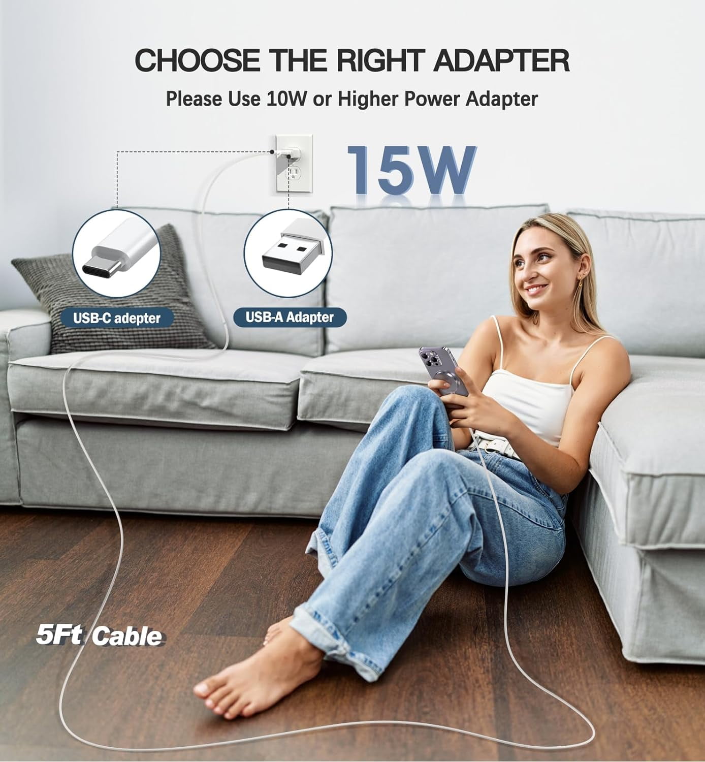 Magnetic Wireless Charger 15W Fast Mag-Safe Charging Pad for iPhone17/16/ 15 /14/13/12 Series AirPods 3/2/Pro/Pro 2 with LED Indicator Light