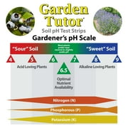 Garden Tutor Soil pH Test Kit, 100 Test Strips with AI Web Reader, Fast Accurate Soil Testing for Garden, Lawn, Vegetables Compost