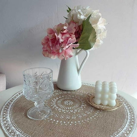 

Monfince Coasters Large Size Table Mat Bohemia Macrame Cotton Braid Coaster Home Decor For Coffe Cup Plate Dish Coasters
